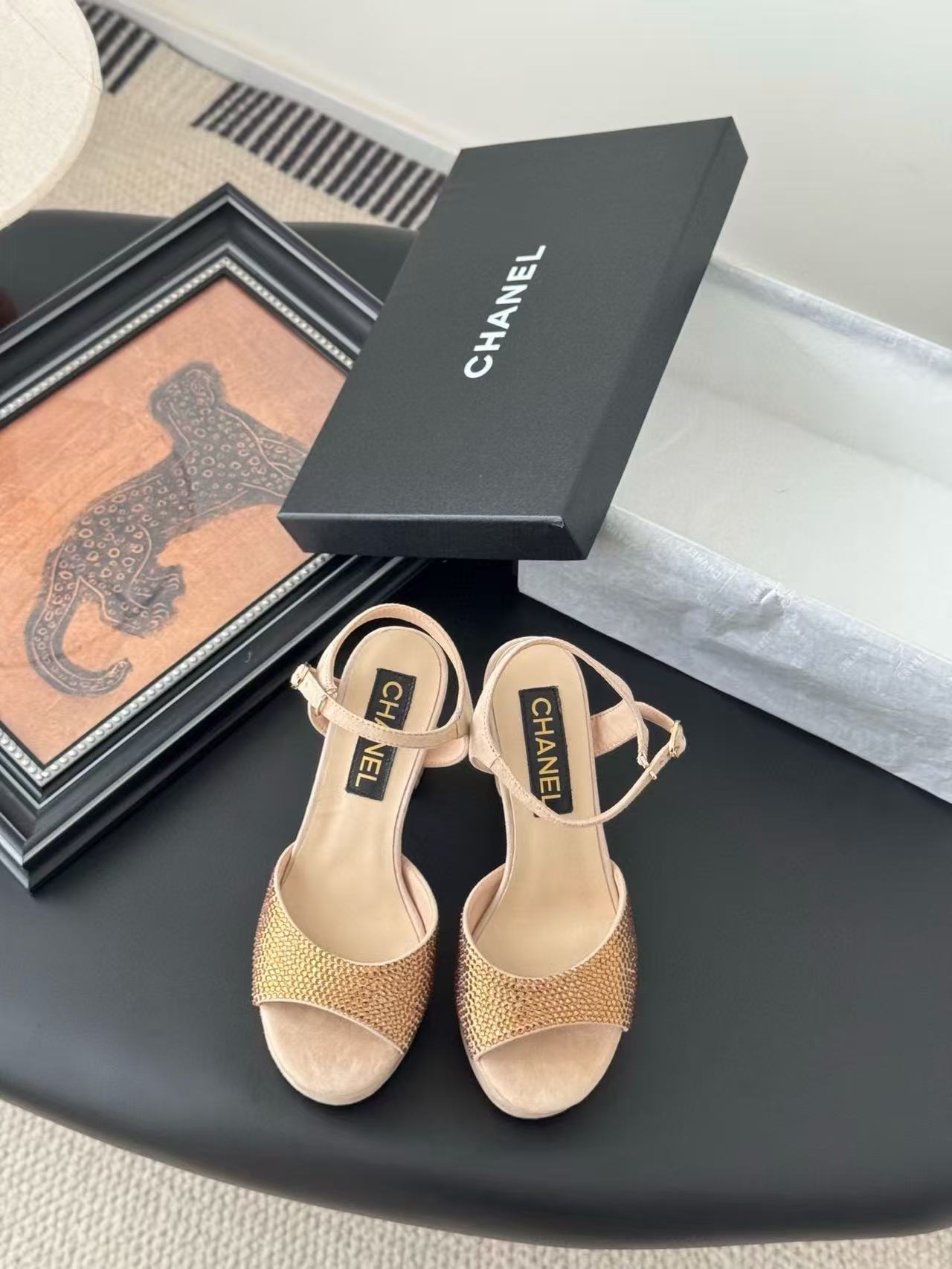 CHANE1 高品質防水プラットフォームホットダイヤモンドサンダル【50％割引+送料無料】