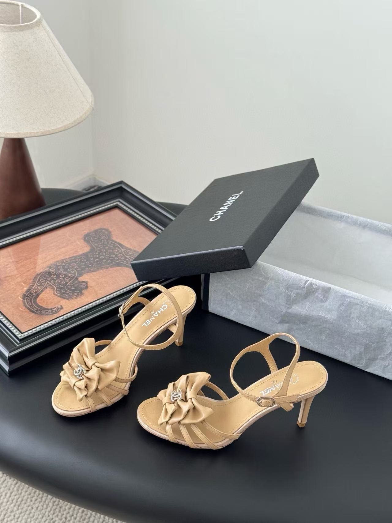 CHANE1 高品質 蝶結び カメリア サンダル【50％割引+送料無料】