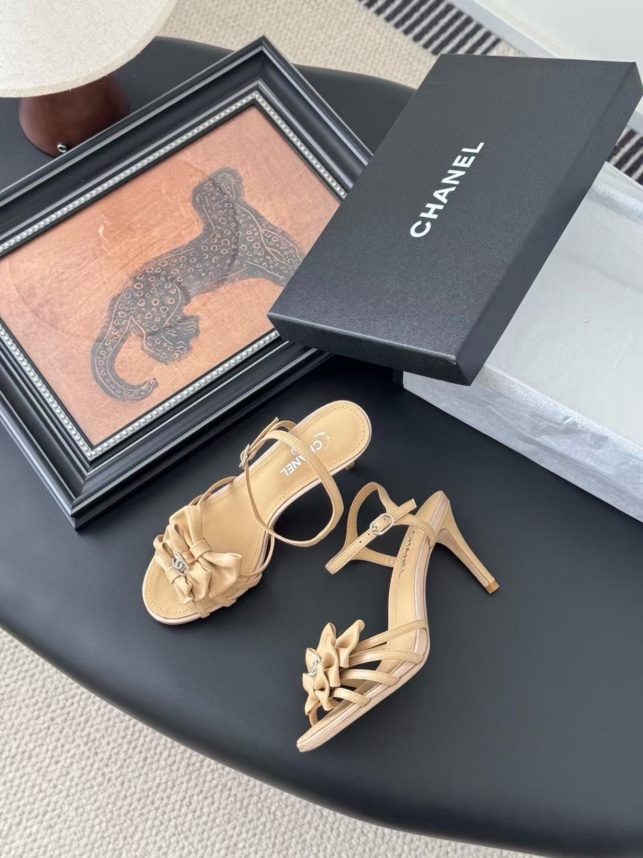 CHANE1 高品質 蝶結び カメリア サンダル【50％割引+送料無料】