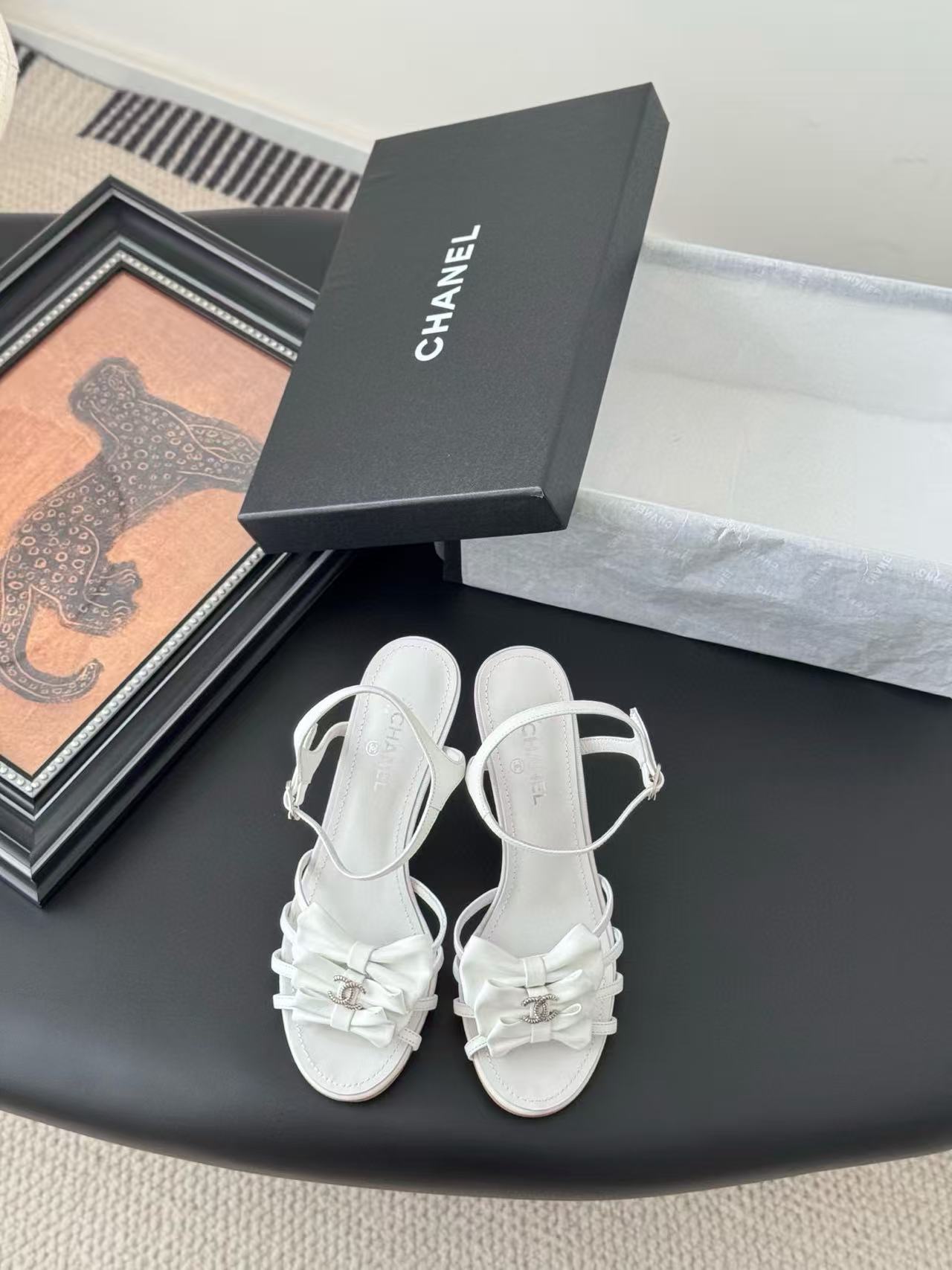 CHANE1 高品質 蝶結び カメリア サンダル【50％割引+送料無料】