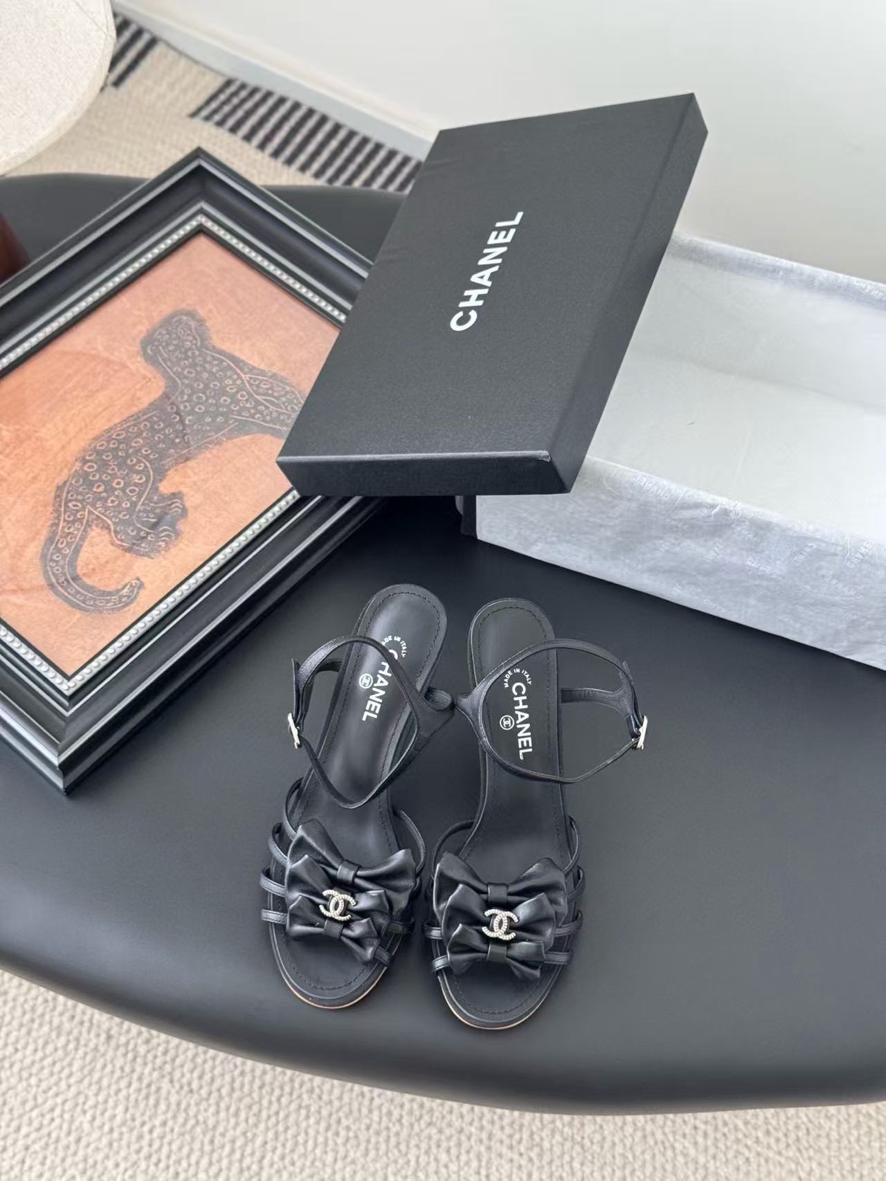 CHANE1 高品質 蝶結び カメリア サンダル【50％割引+送料無料】