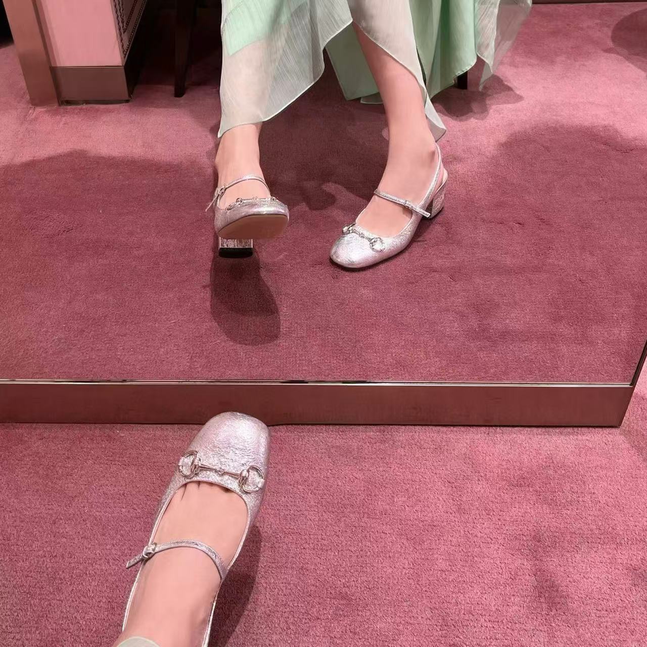 GUCC1 高品質メリージェーンローヒール【50％割引+送料無料】