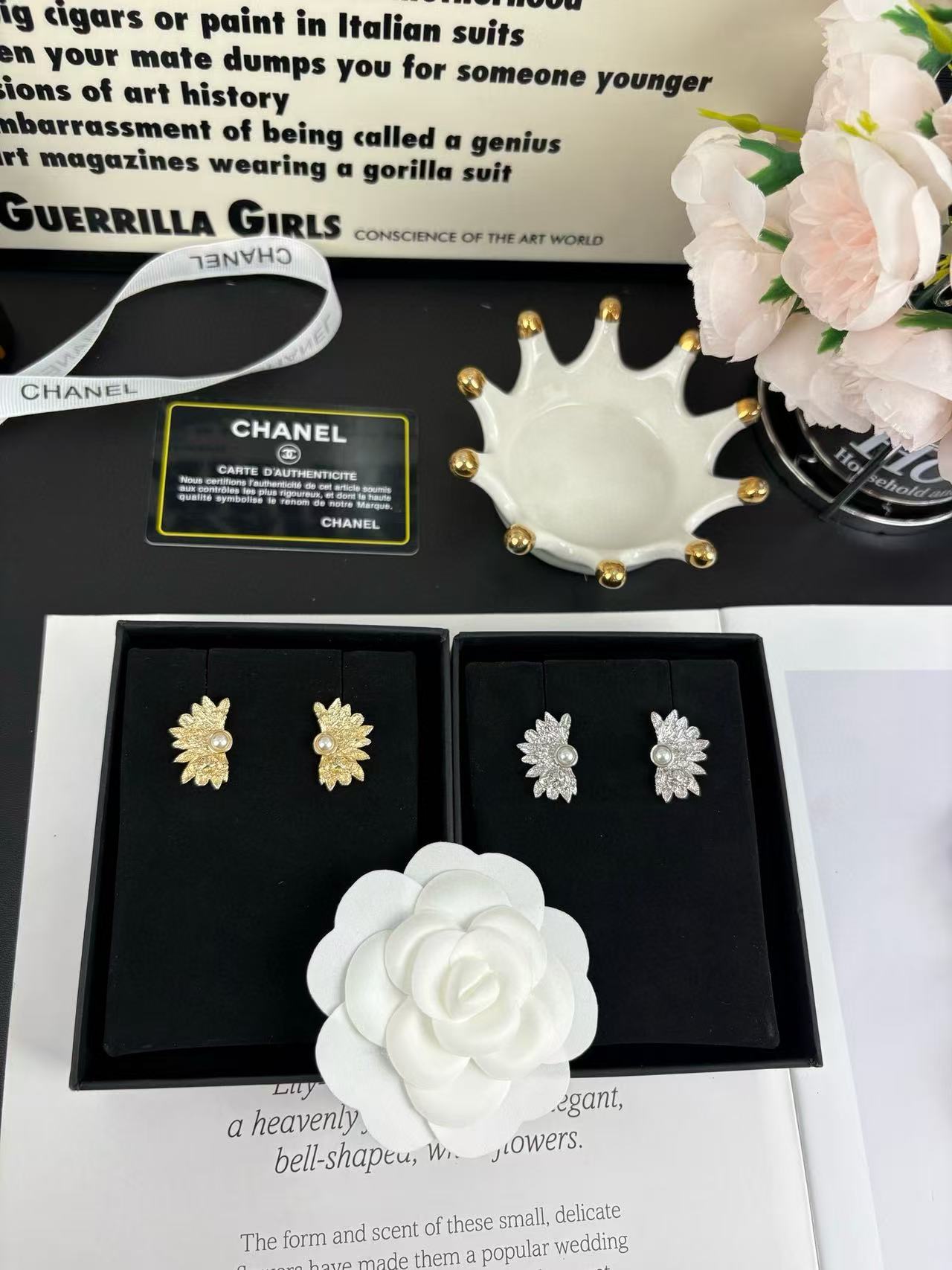 CHANE1 ウィングパールイヤリング【50％割引+送料無料】