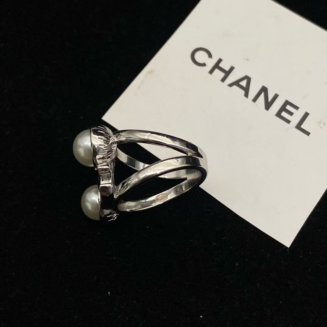 CHANE1 ダブルCパールリング【50％割引+送料無料】