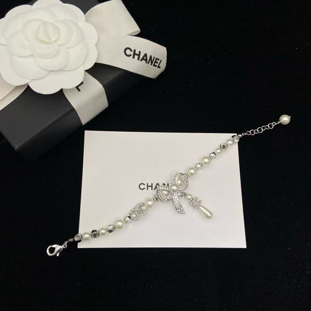 CHANE1 ボウパールブレスレット【50％割引+送料無料】