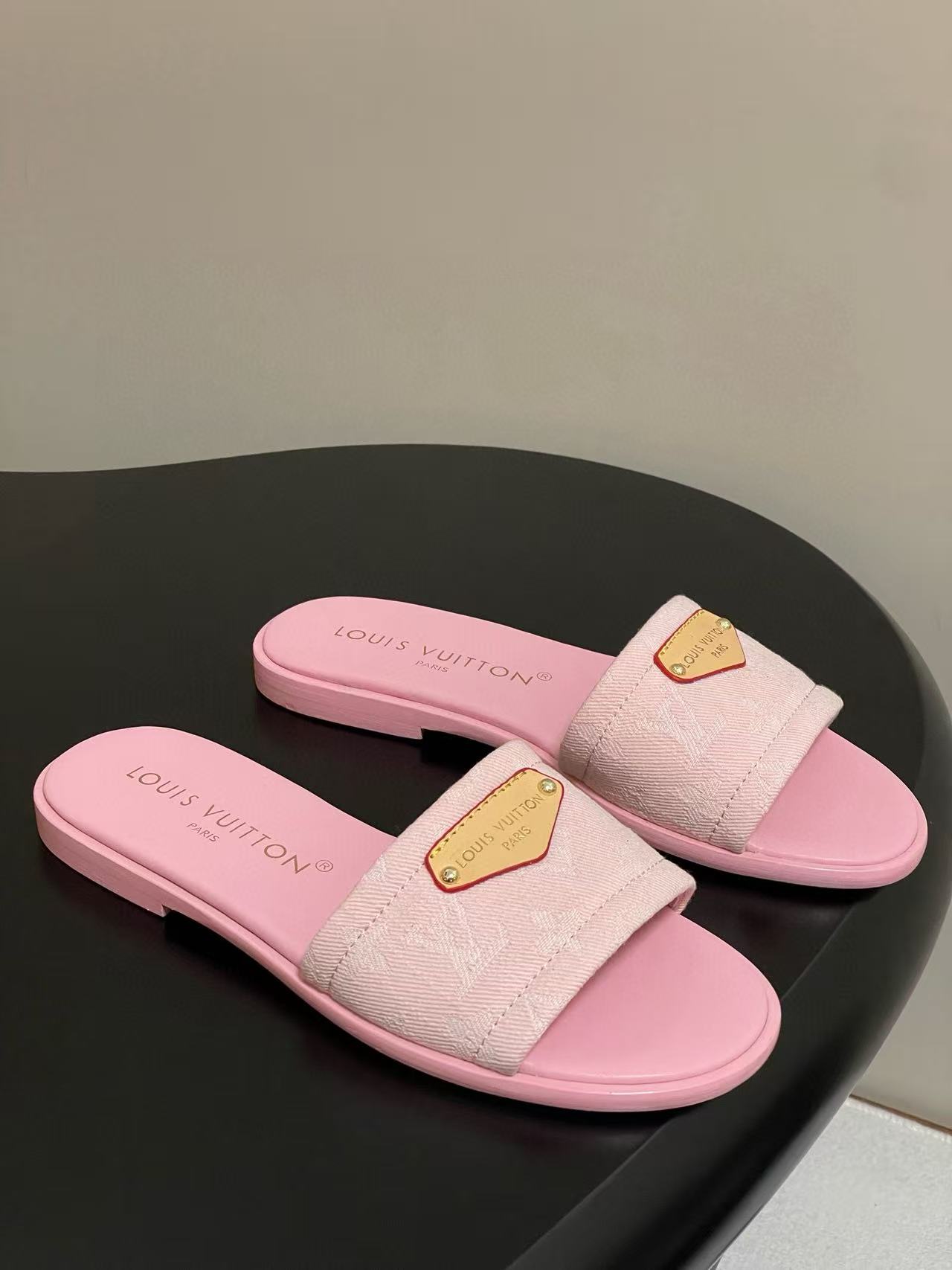 LVの高品質デニムスリッパ【50％割引+送料無料】