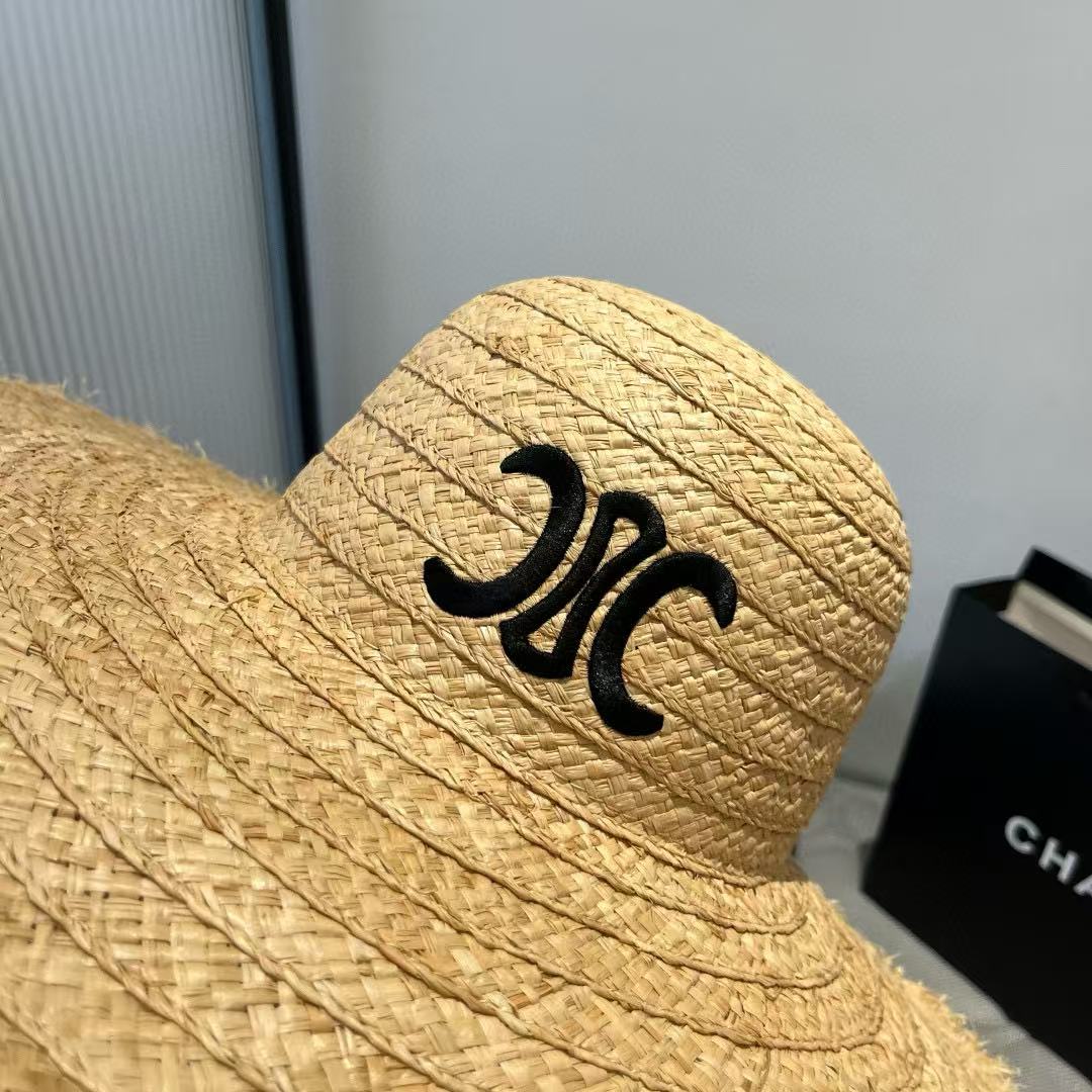 CEL1NE ラフィアストローハット【 50％割引+送料無料】