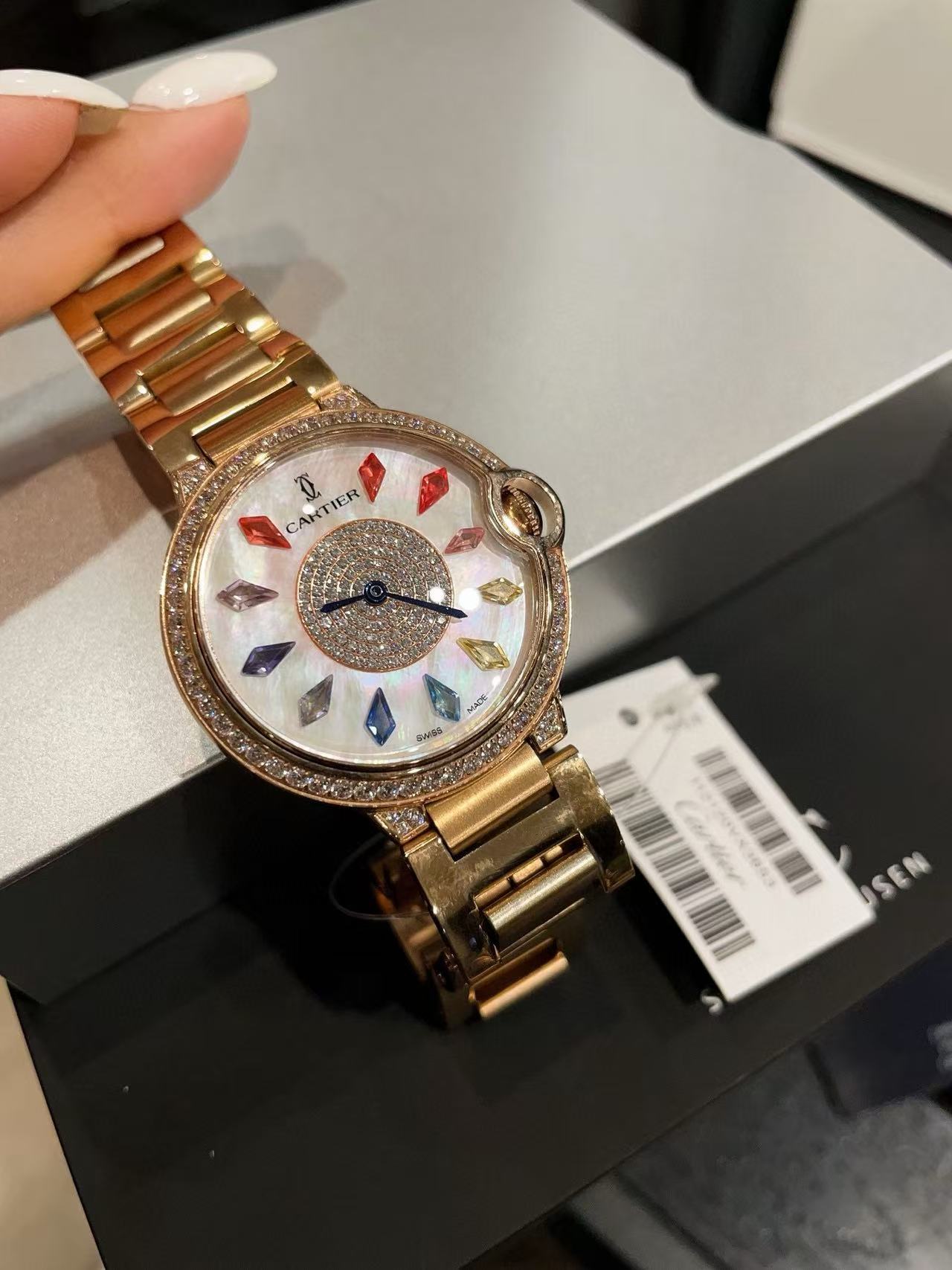 CART1ER ブルーバルーン ダイヤモンドウォッチ【50％割引+送料無料】