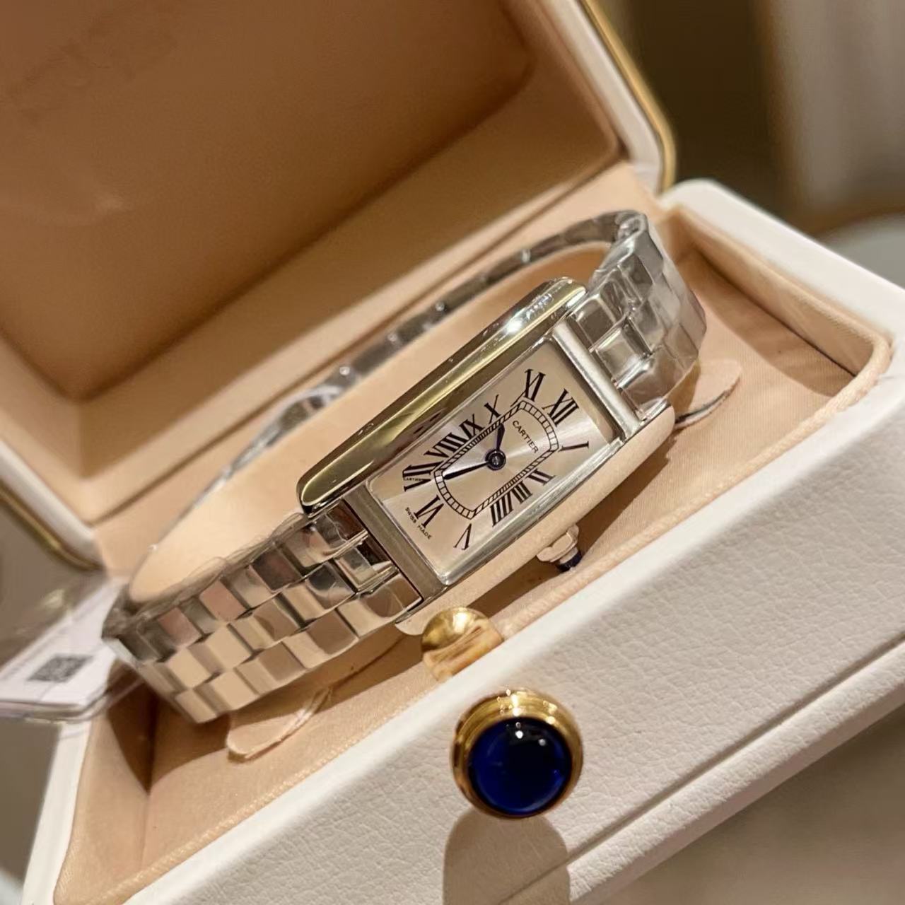 CART1ER タンク アメリカン レディース腕時計【50％割引+送料無料】