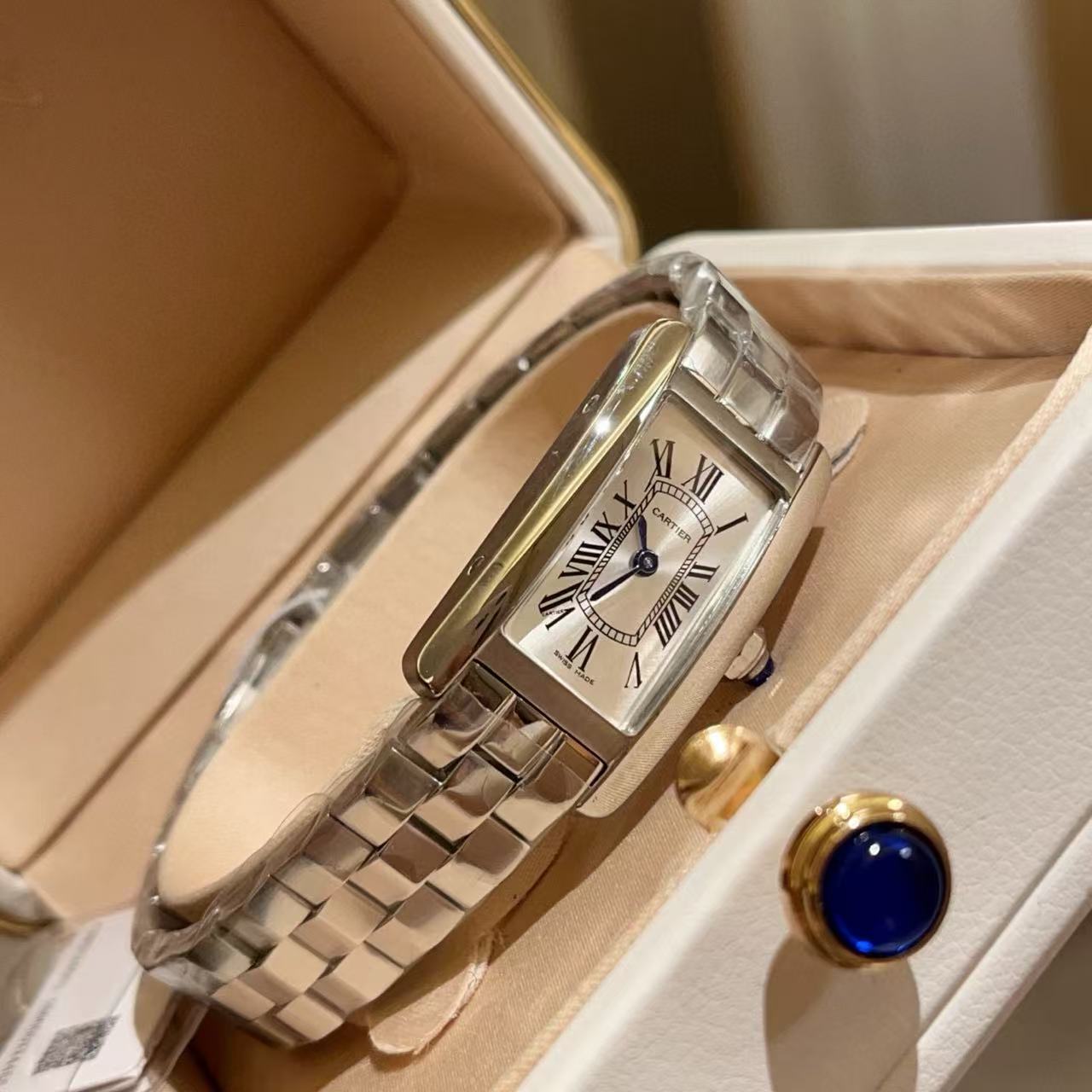 CART1ER タンク アメリカン レディース腕時計【50％割引+送料無料】