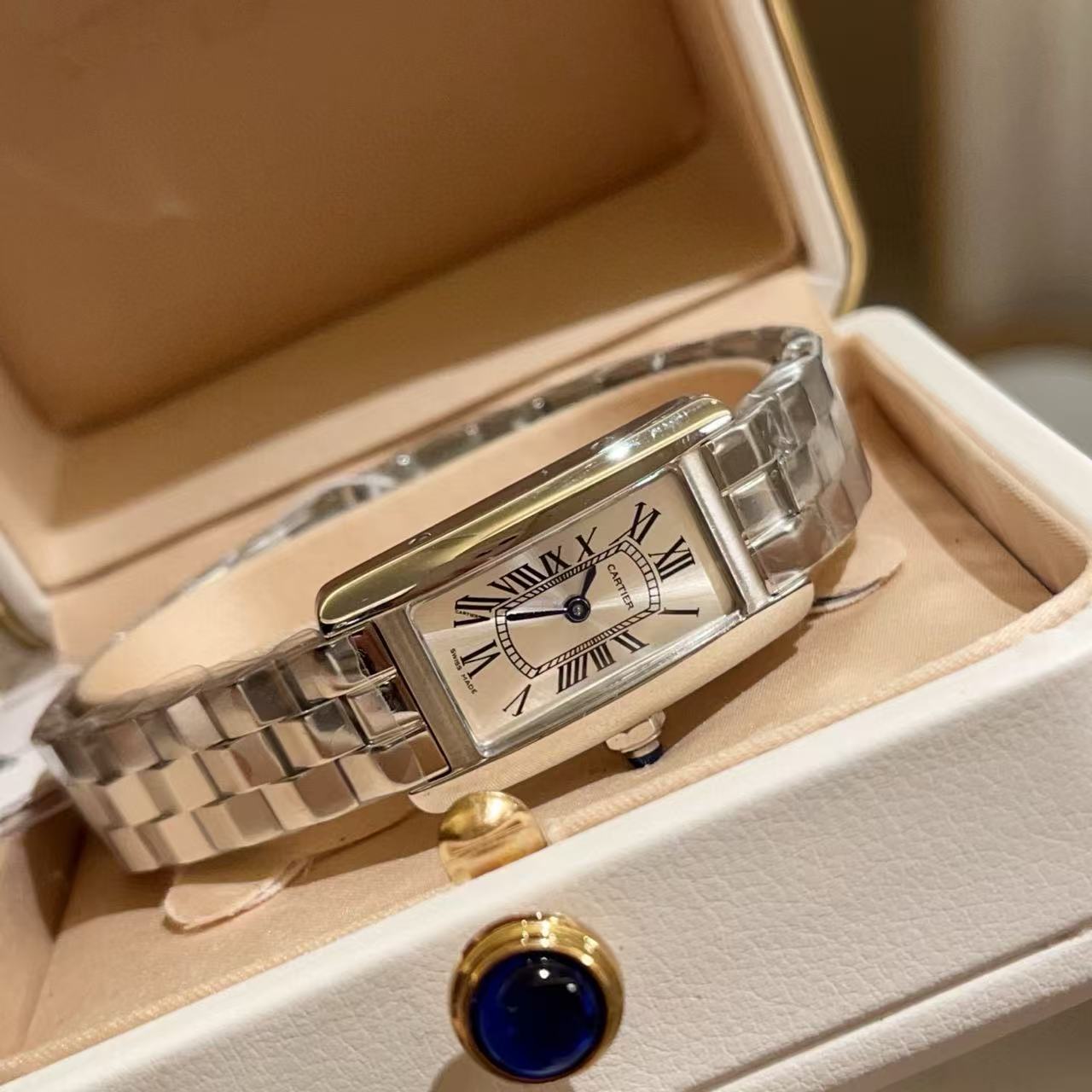 CART1ER タンク アメリカン レディース腕時計【50％割引+送料無料】