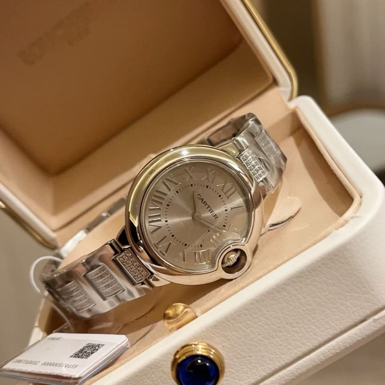 CART1ER ブルーバルーンダイヤモンドレディースウォッチ【50％割引+送料無料】