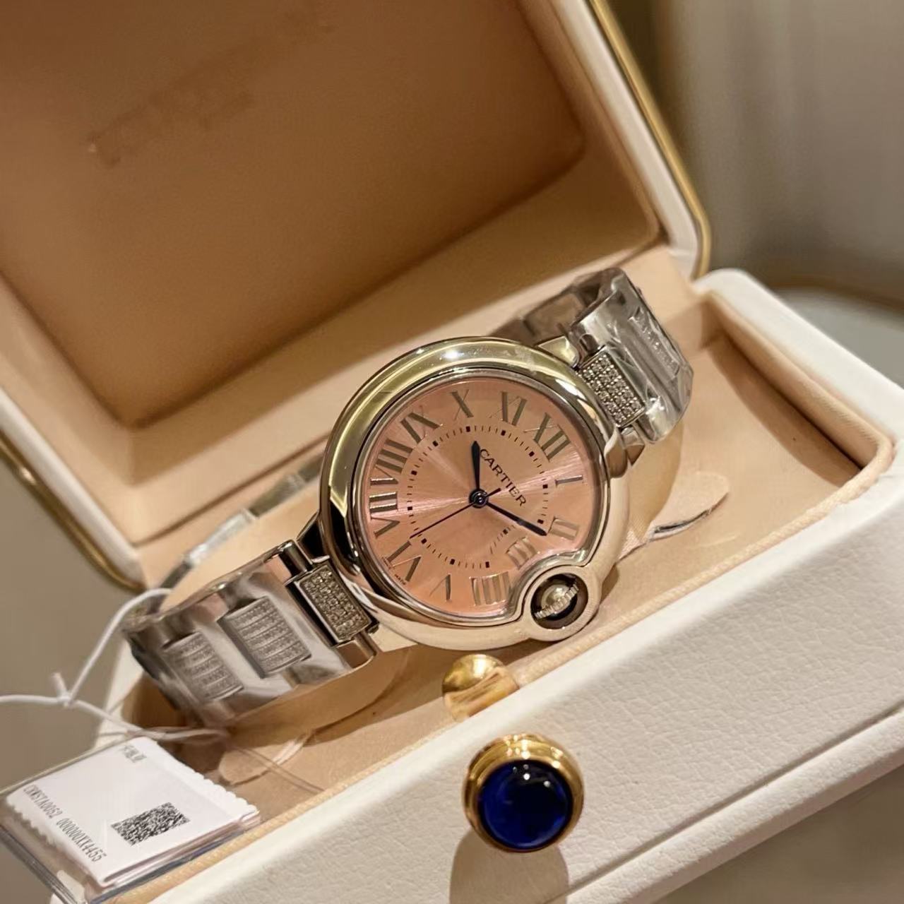 CART1ER ブルーバルーンダイヤモンドレディースウォッチ【50％割引+送料無料】