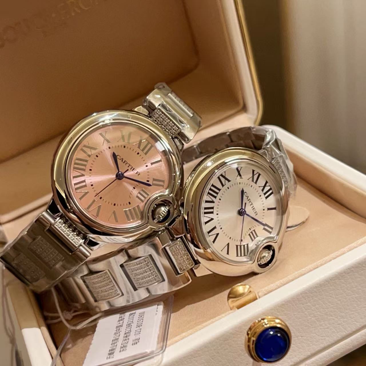 CART1ER ブルーバルーンダイヤモンドレディースウォッチ【50％割引+送料無料】