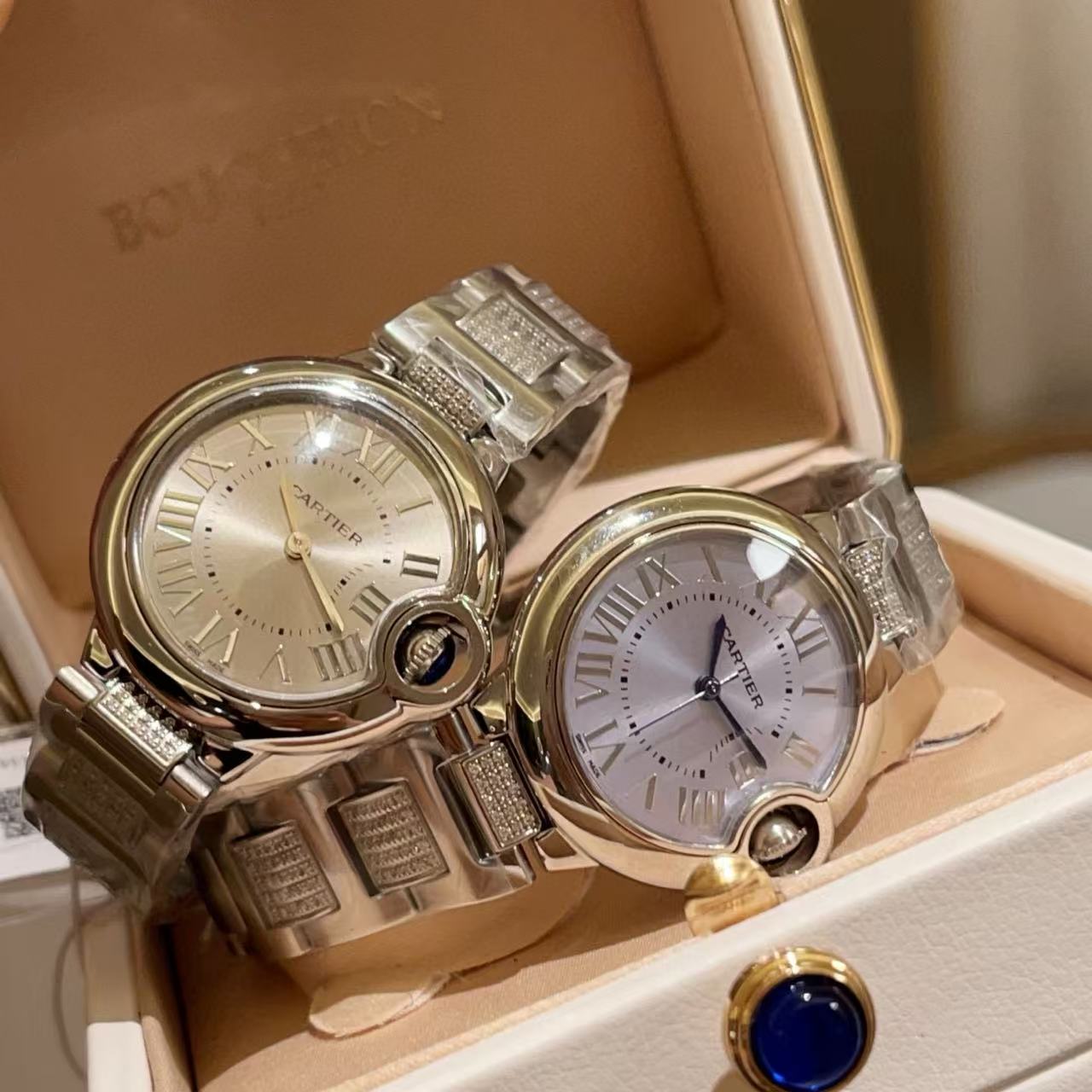 CART1ER ブルーバルーンダイヤモンドレディースウォッチ【50％割引+送料無料】