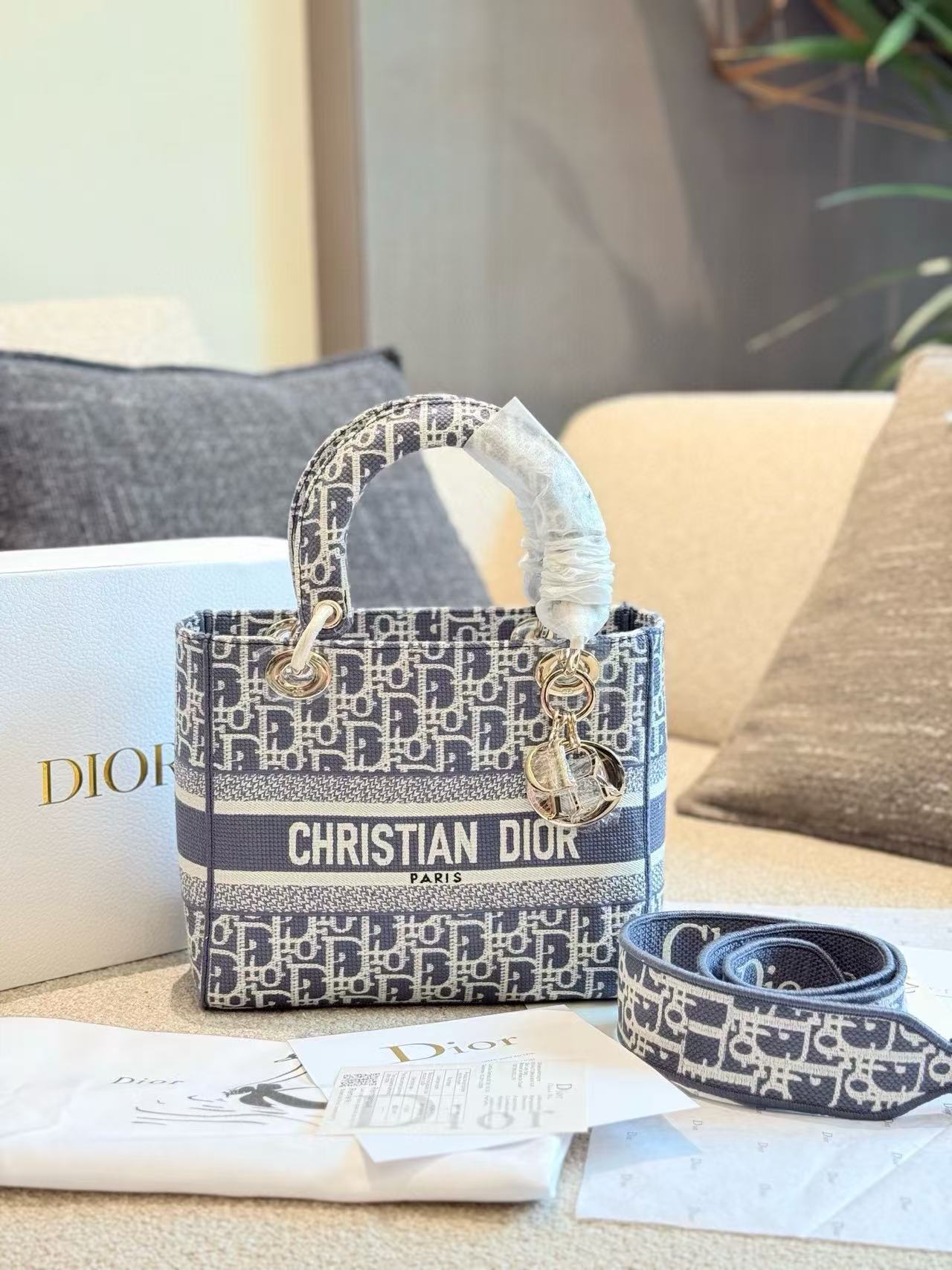 DI0Rの高品質ジャカードハンドバッグ【 50％割引+送料無料】