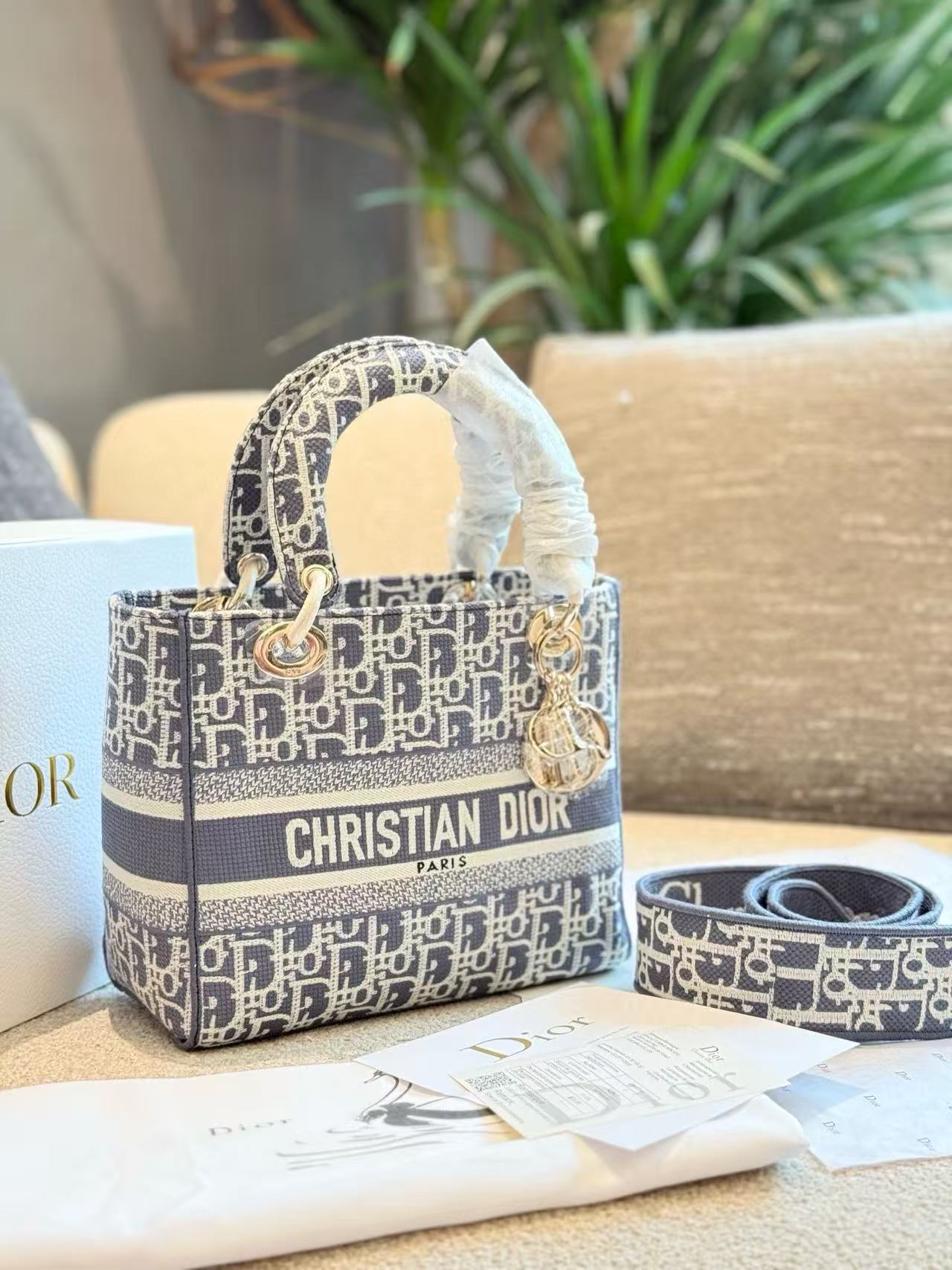 DI0Rの高品質ジャカードハンドバッグ【 50％割引+送料無料】