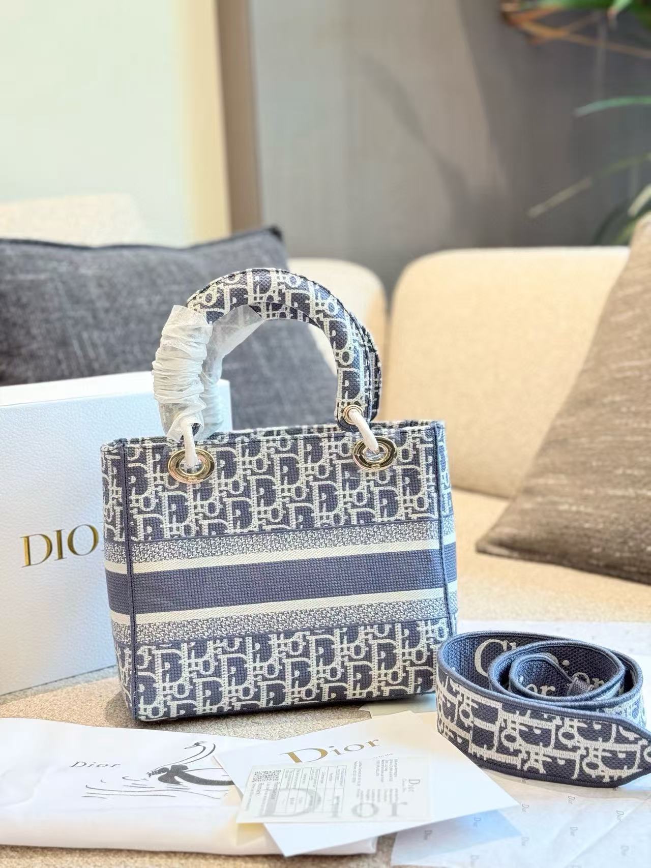 DI0Rの高品質ジャカードハンドバッグ【 50％割引+送料無料】