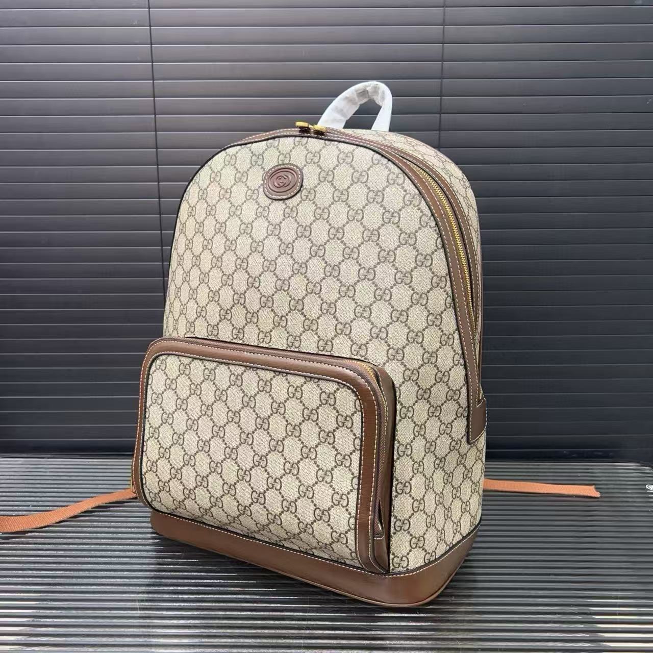 GUCC1 プリントバックパック【 50％割引+送料無料】