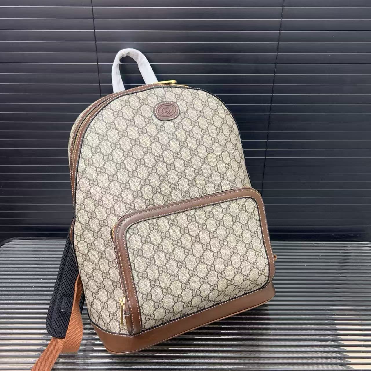 GUCC1 プリントバックパック【 50％割引+送料無料】