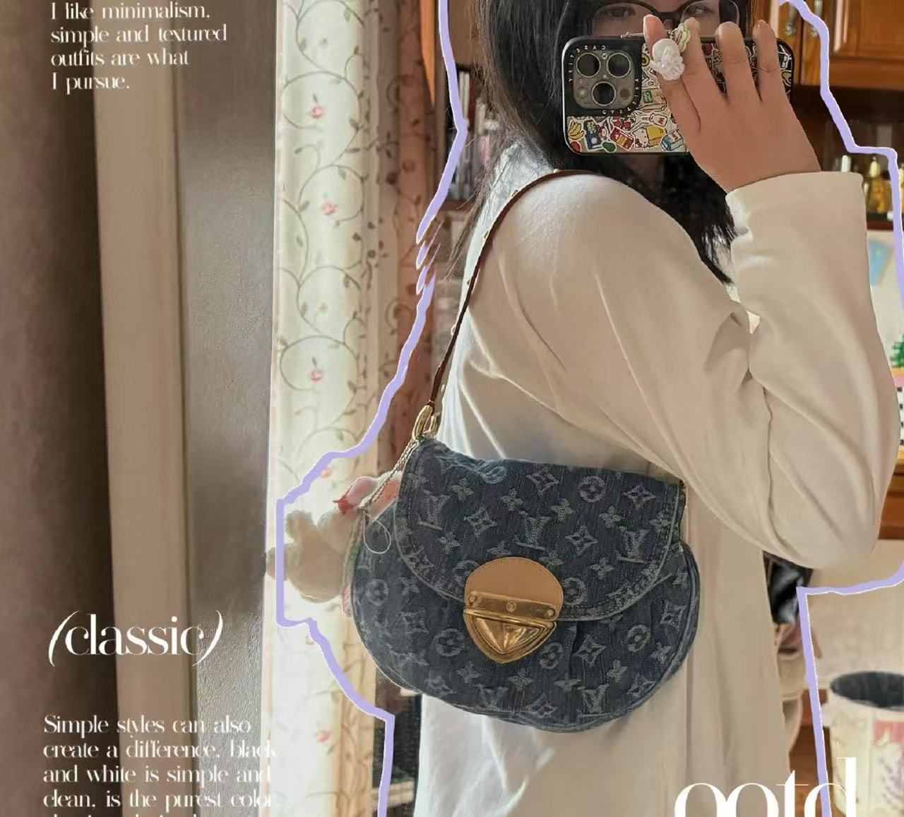 LV Sunsetデニムの脇下バッグ【 50％割引+送料無料】