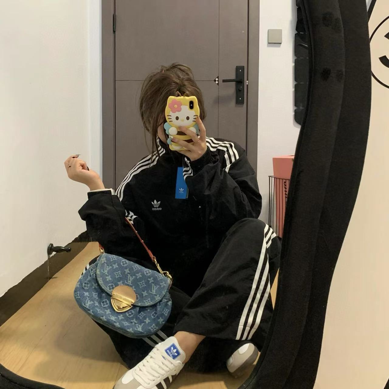 LV Sunsetデニムの脇下バッグ【 50％割引+送料無料】