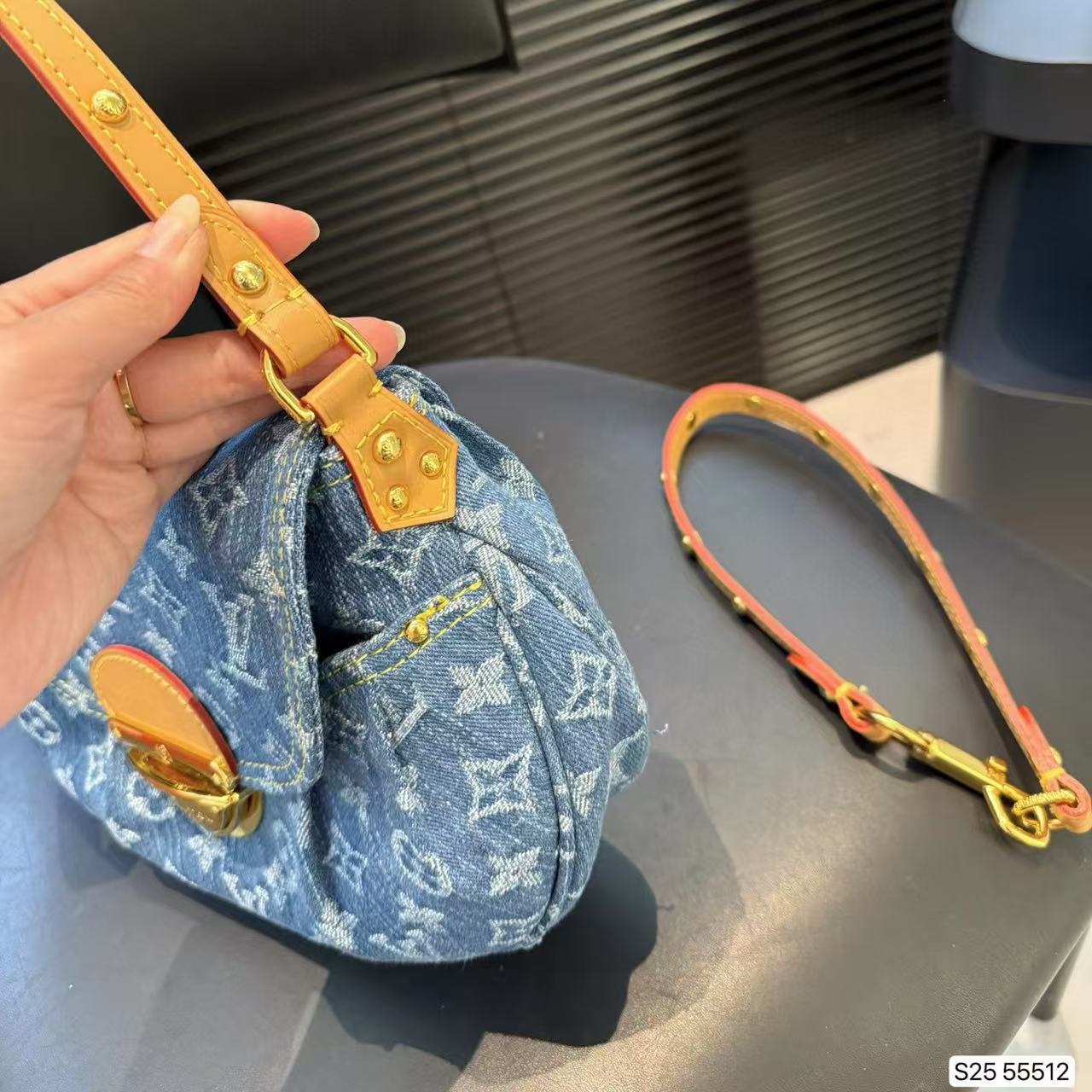 LV Sunsetデニムの脇下バッグ【 50％割引+送料無料】