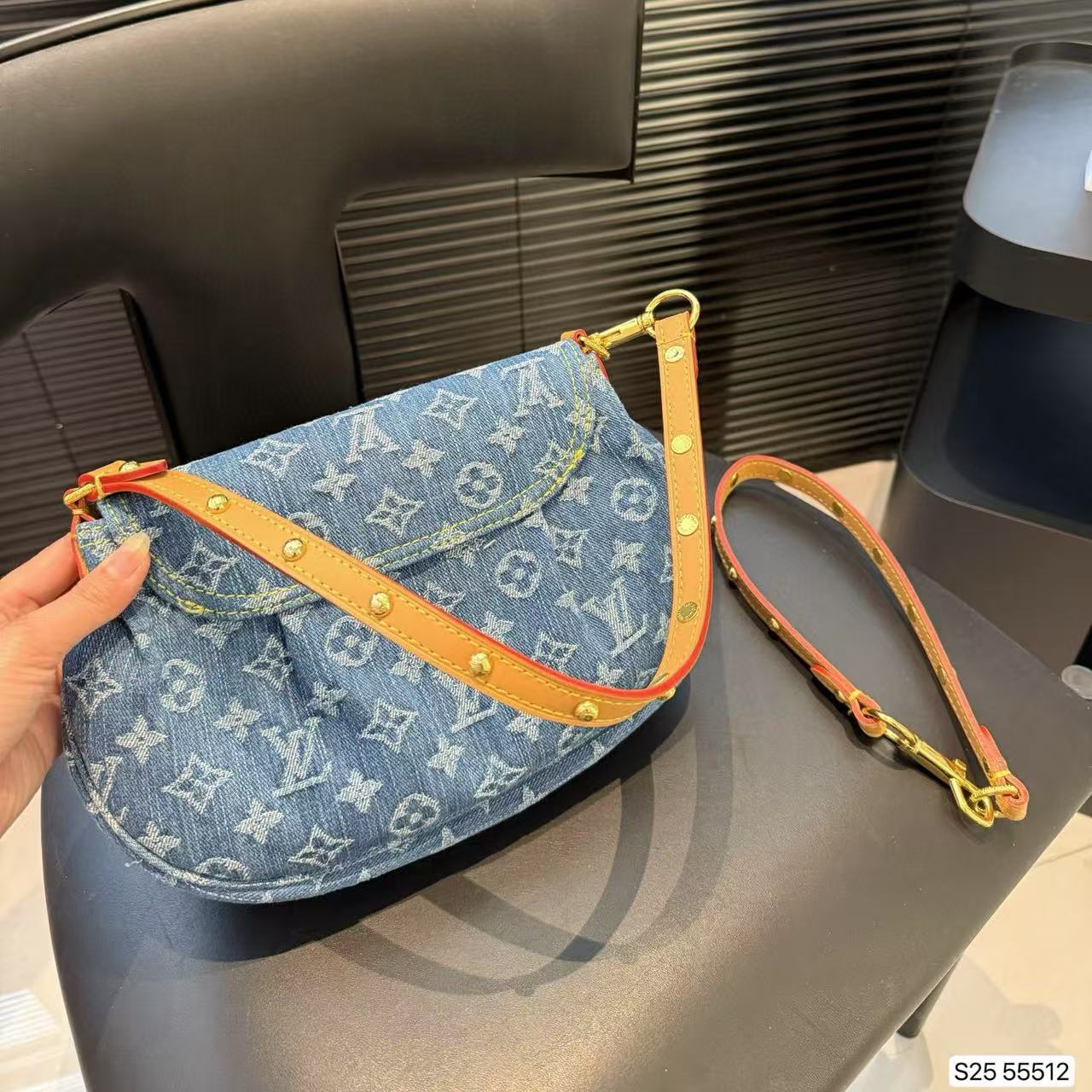 LV Sunsetデニムの脇下バッグ【 50％割引+送料無料】