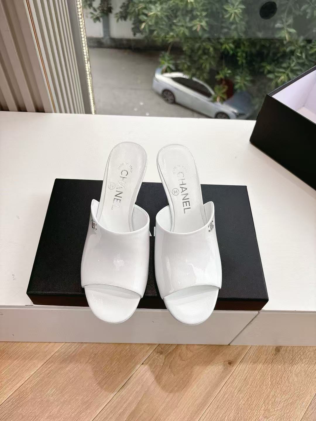 CHANE1 高品質パテントレザーシンプルハイヒール【50％割引+送料無料】