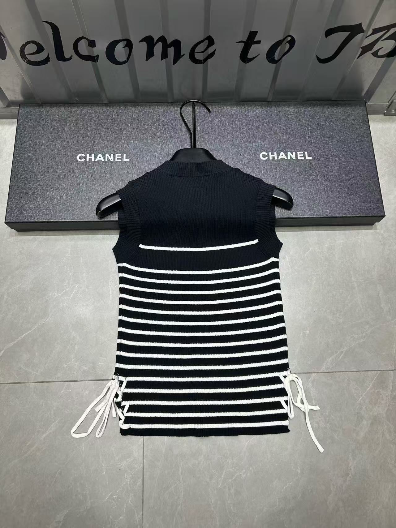 DI0R ストライプニットベスト【 50％割引+送料無料】