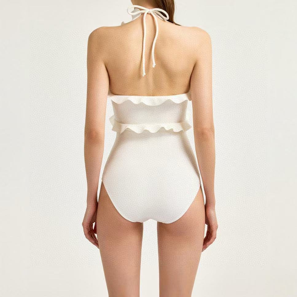 CHANE1 フリルワンピース水着【 50％割引+送料無料】