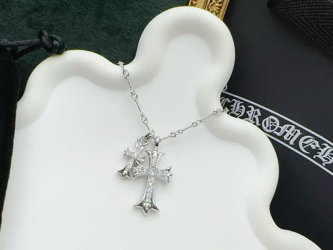 Chr0me Heartsクロスダイヤモンドネックレス【 50％割引+送料無料】