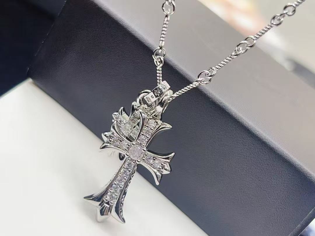 Chr0me Heartsクロスダイヤモンドネックレス【 50％割引+送料無料】