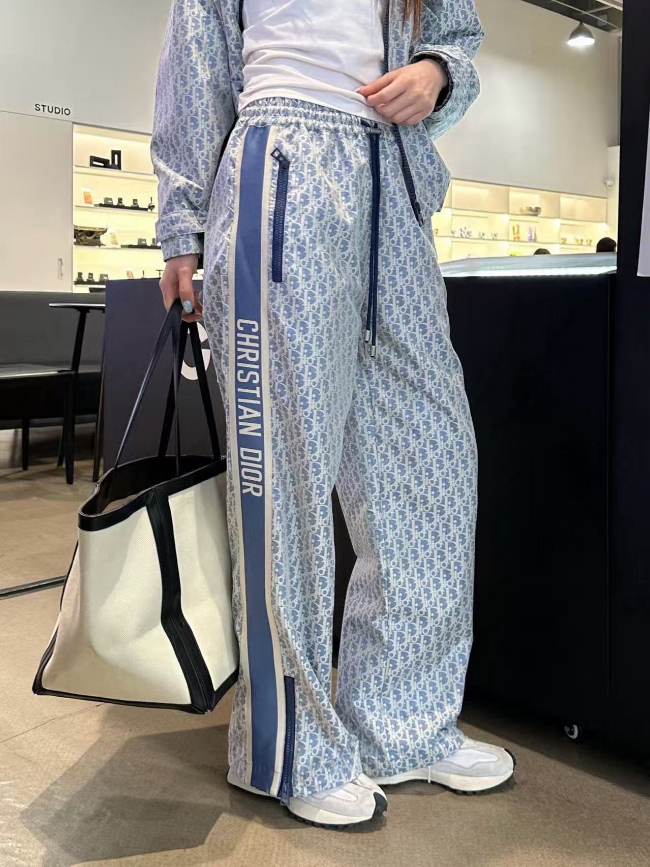 DI0Rジャカードジッパージャケット+パンツのツーピースセット【50％割引+送料無料】