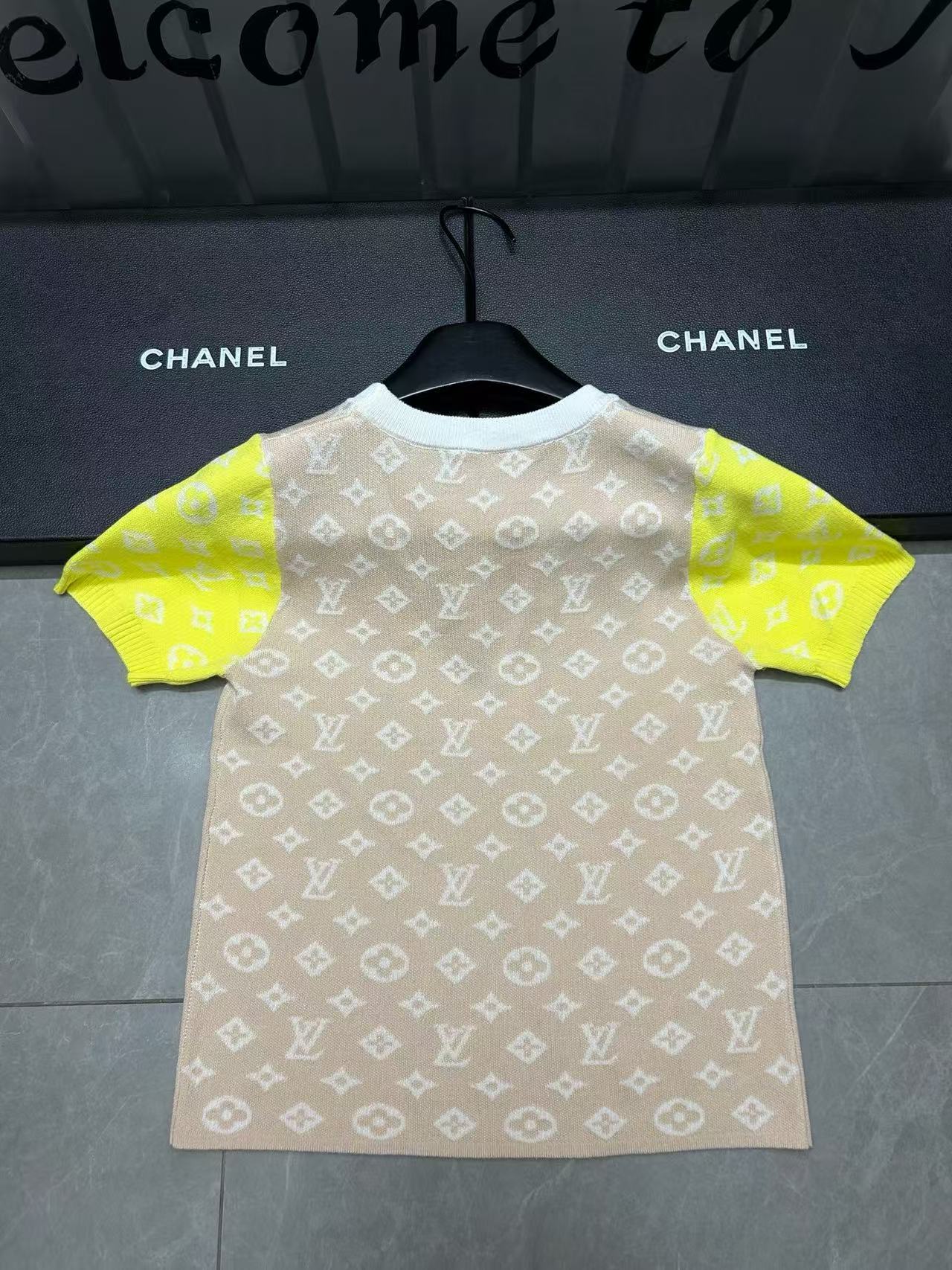 LVカラーブロックプリントチェーンセーター【50％割引+送料無料】