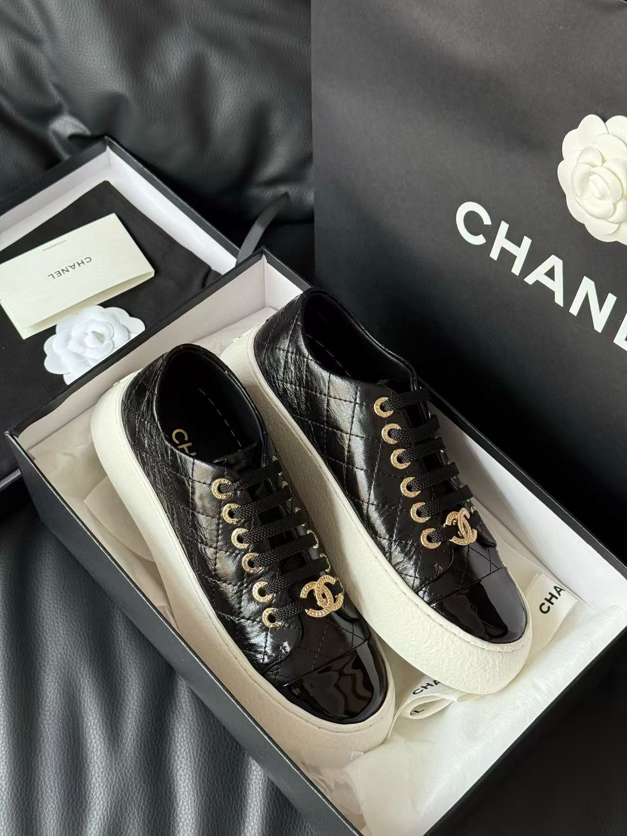 CHANE1 高品質パテントレザーカジュアルシューズ【50％割引+送料無料】