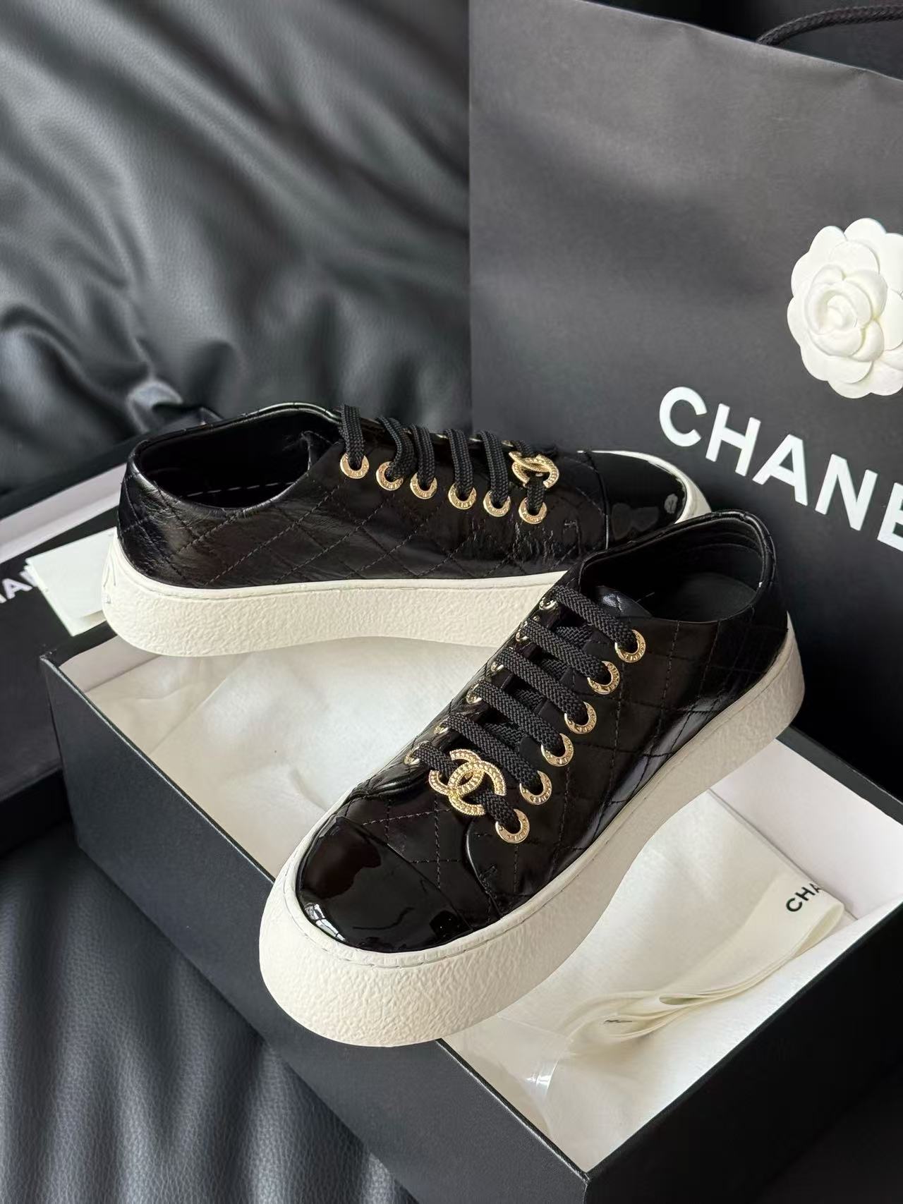 CHANE1 高品質パテントレザーカジュアルシューズ【50％割引+送料無料】