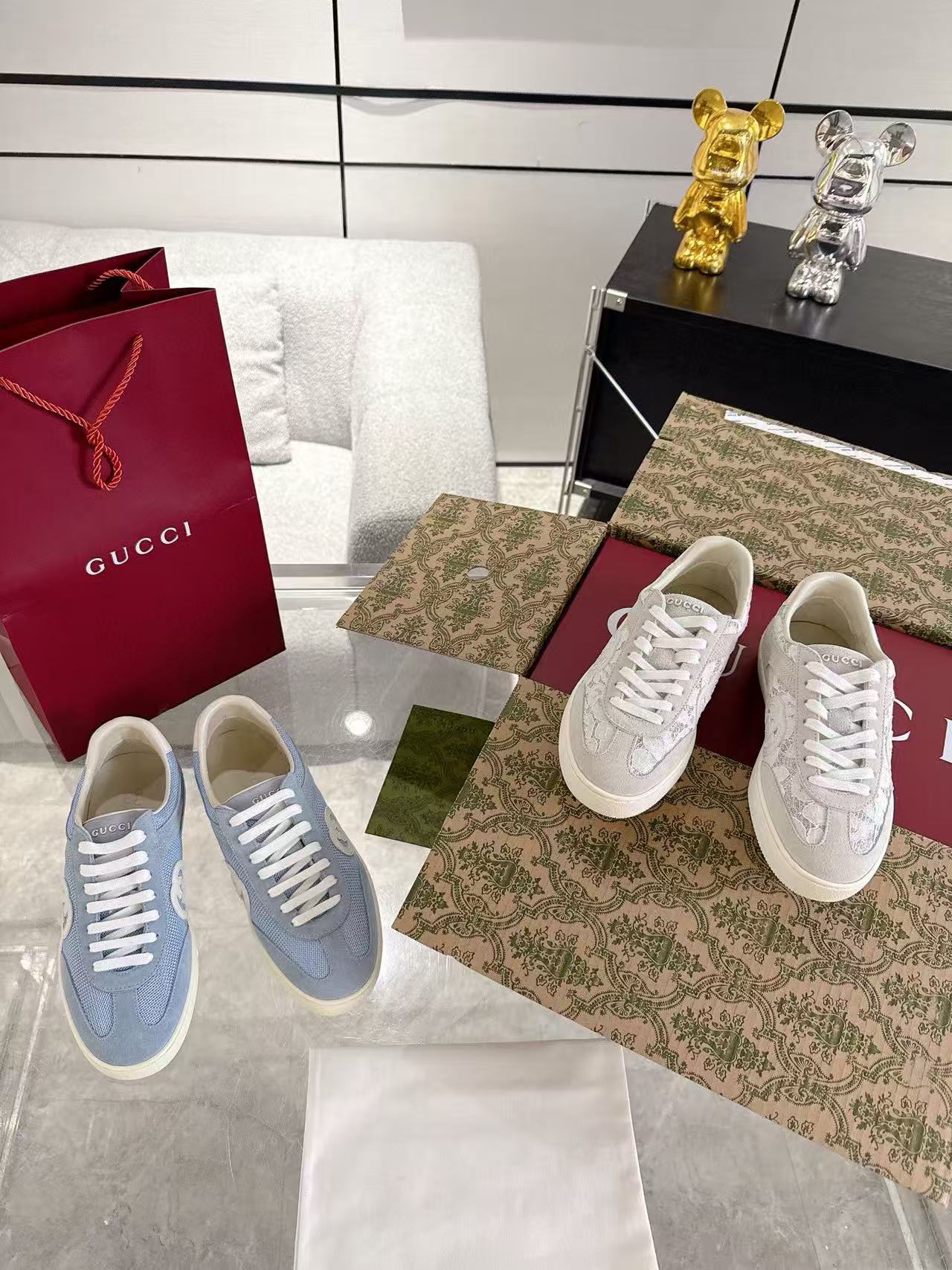 GUCC1の高品質ダブルGカジュアルシューズ【50％割引+送料無料】