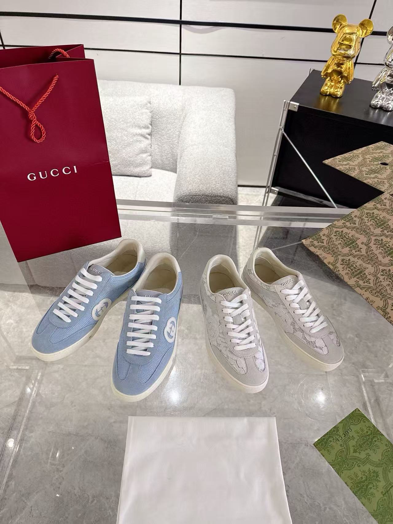 GUCC1の高品質ダブルGカジュアルシューズ【50％割引+送料無料】