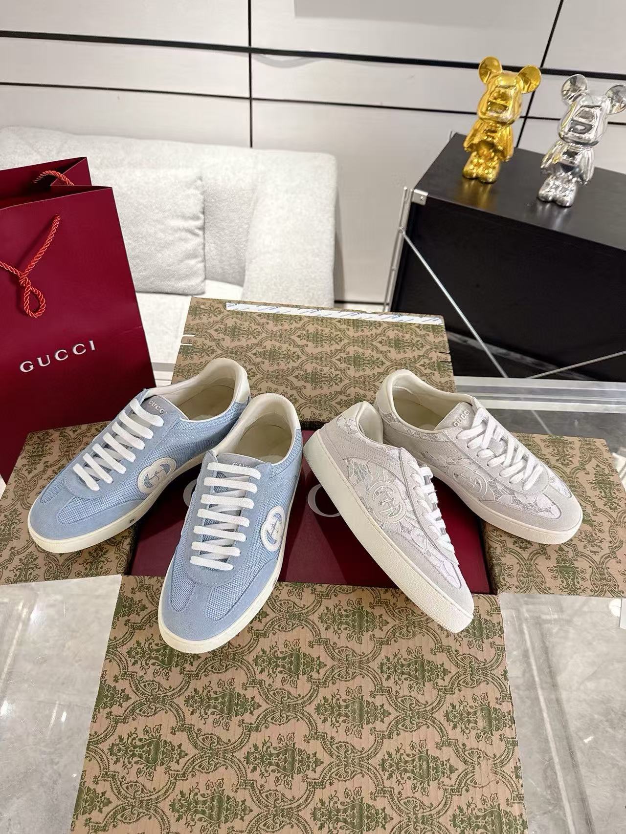 GUCC1の高品質ダブルGカジュアルシューズ【50％割引+送料無料】