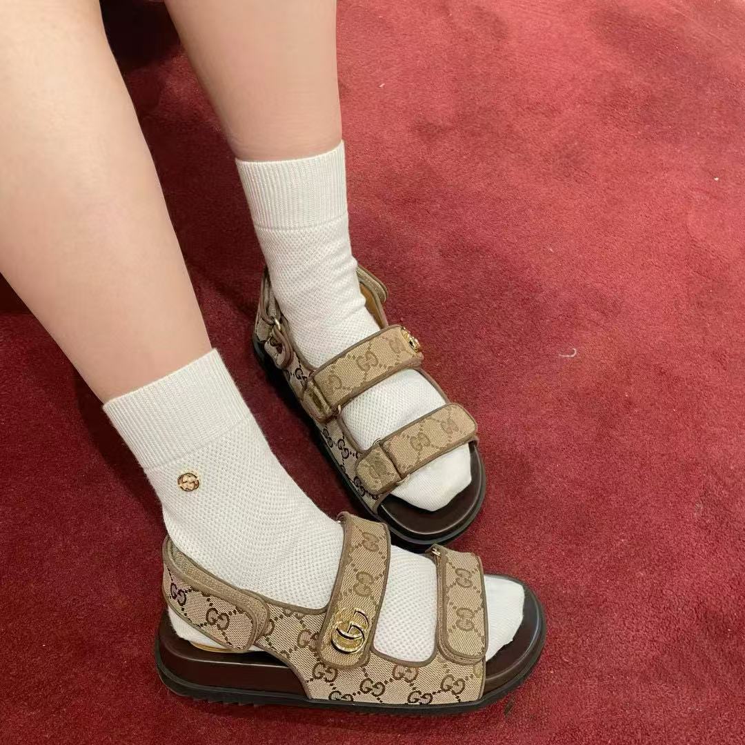GUCC1 高品質ベルクロサンダル【50％割引+送料無料】