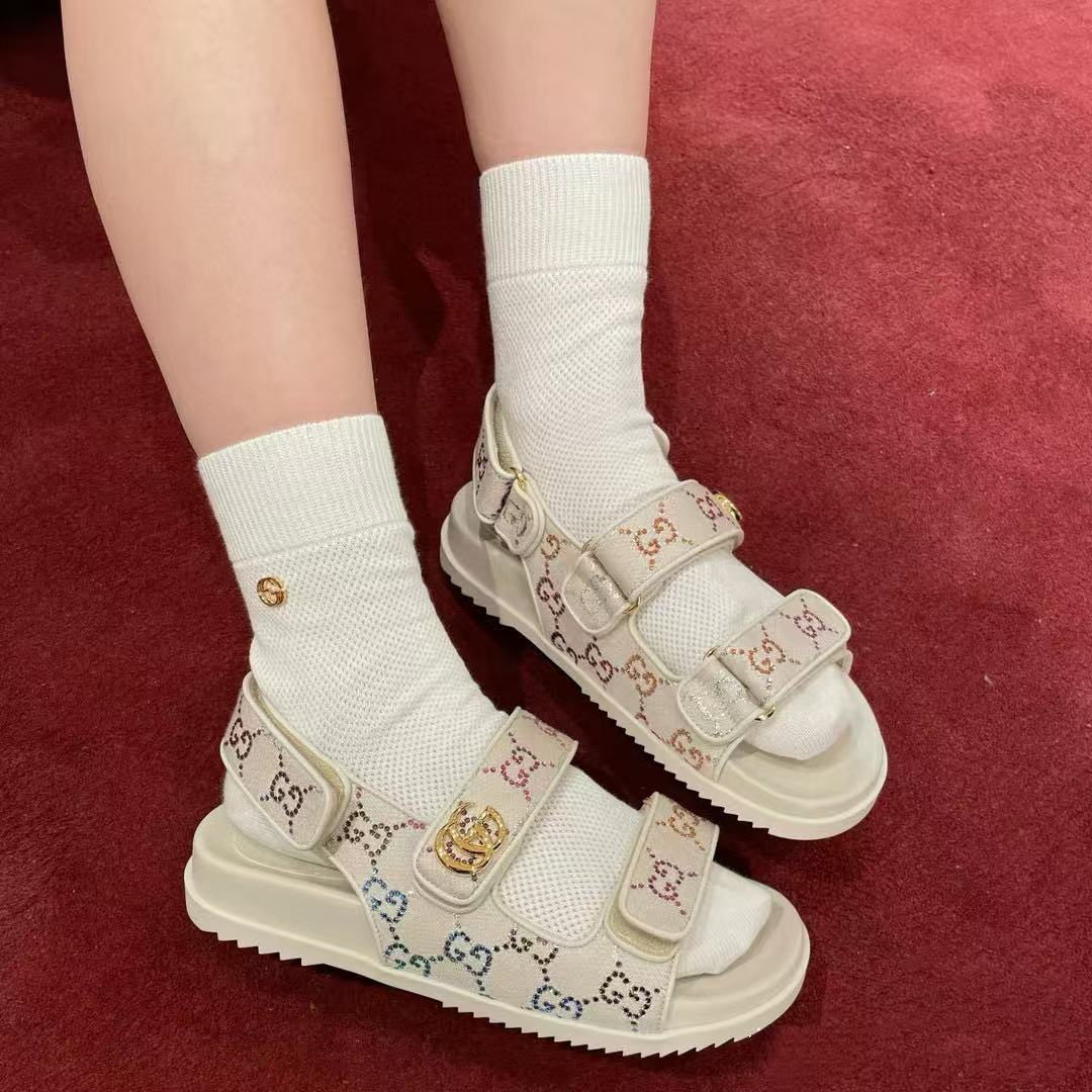 GUCC1 高品質ベルクロサンダル【50％割引+送料無料】