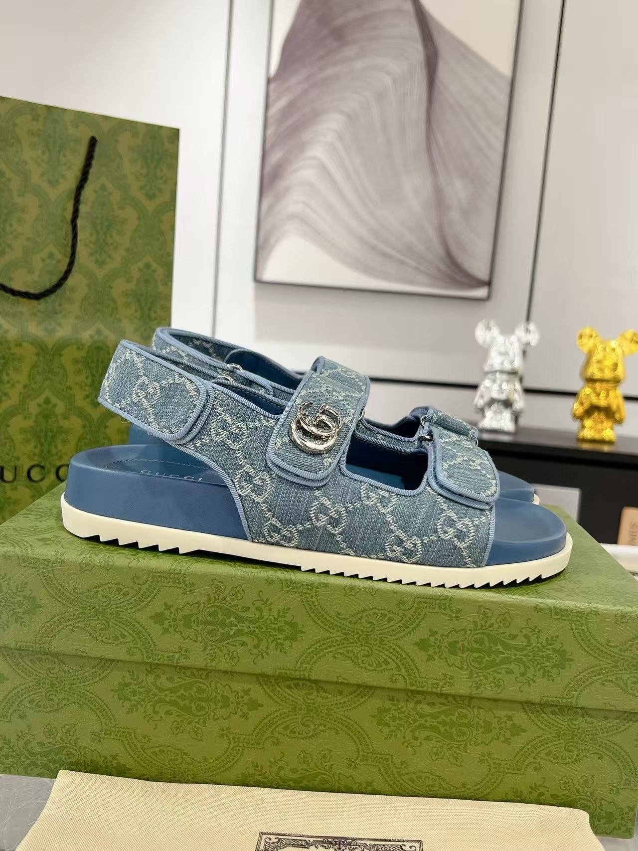 GUCC1 高品質ベルクロサンダル【50％割引+送料無料】