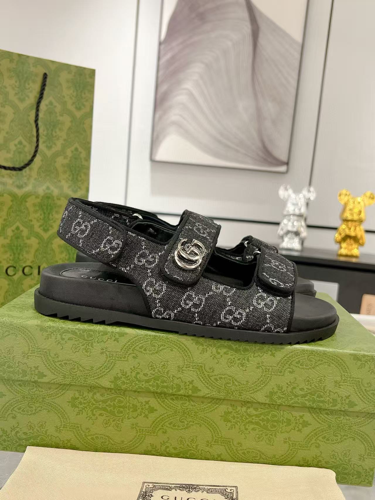 GUCC1 高品質ベルクロサンダル【50％割引+送料無料】