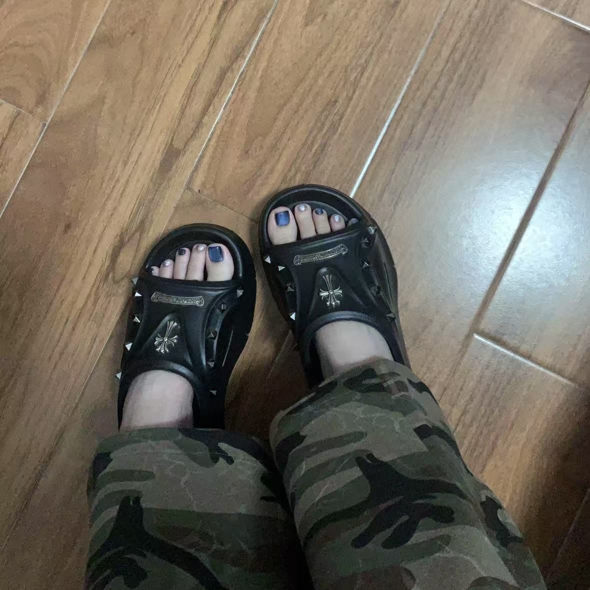 Chr0me Heartsの高品質プラットフォームスリッパ【50％割引+送料無料】