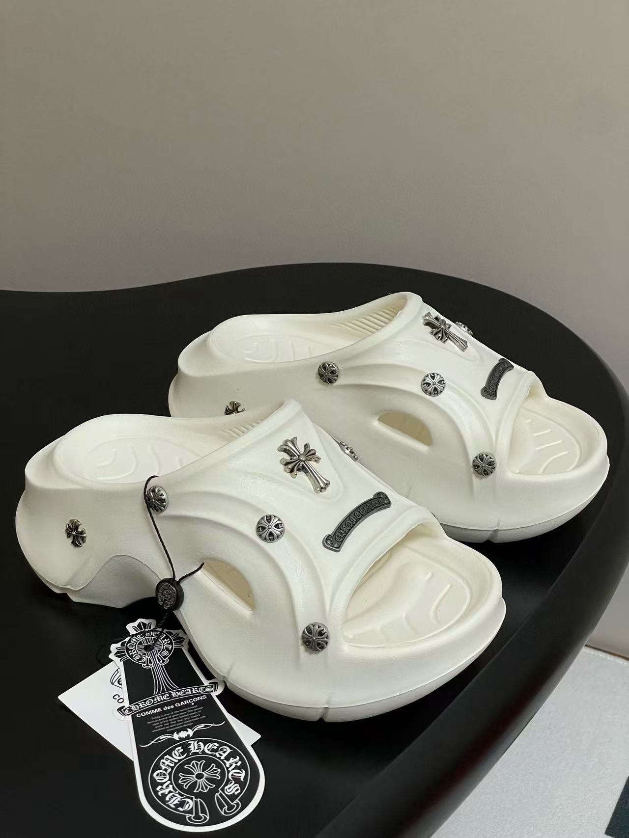 Chr0me Heartsの高品質プラットフォームスリッパ【50％割引+送料無料】