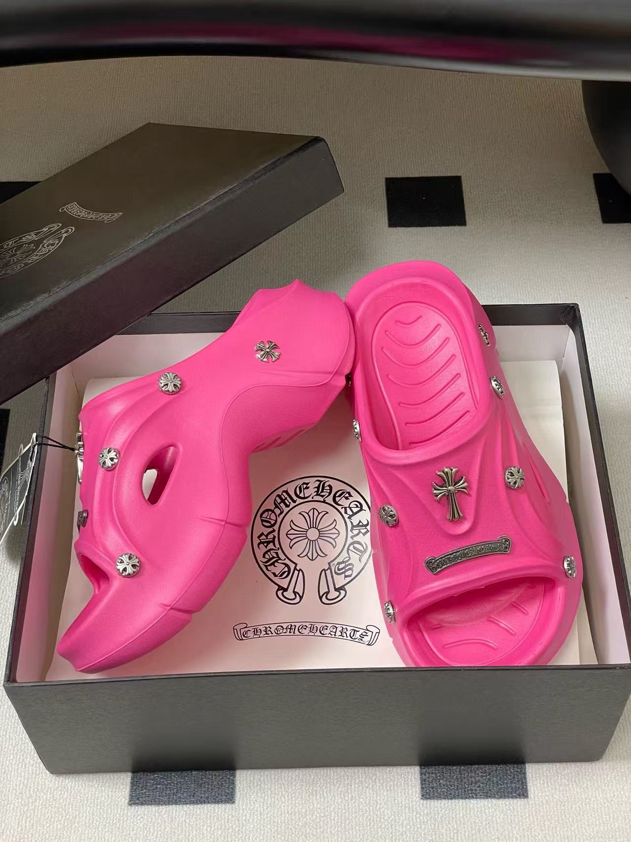 Chr0me Heartsの高品質プラットフォームスリッパ【50％割引+送料無料】