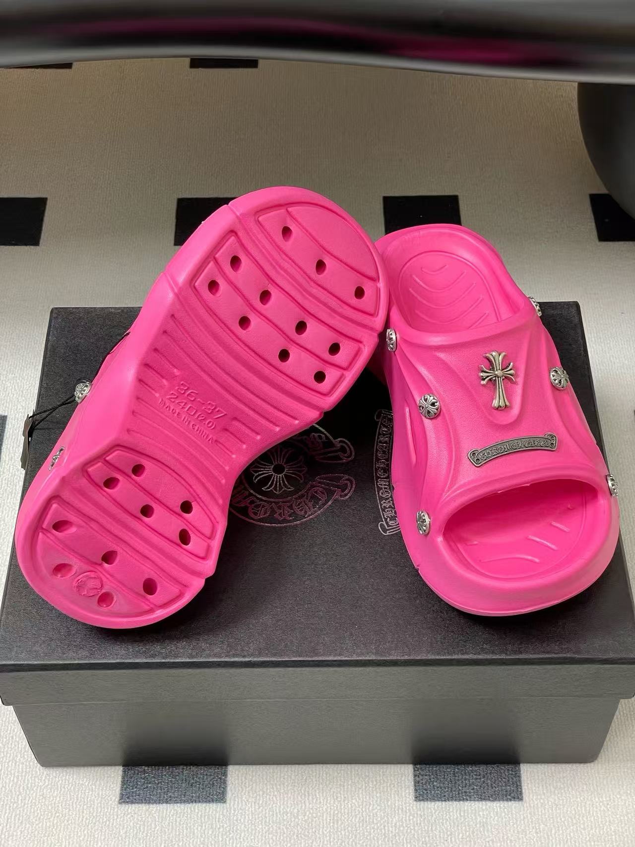 Chr0me Heartsの高品質プラットフォームスリッパ【50％割引+送料無料】