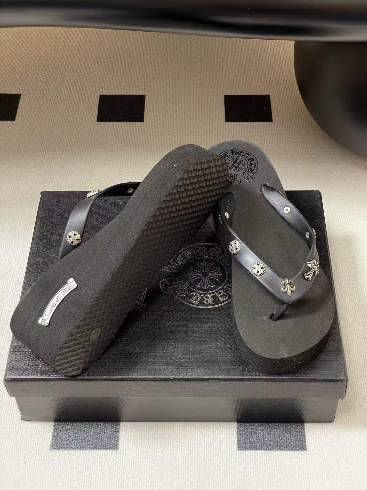 Chr0me Heartsの高品質プラットフォームフリップフロップ【50％割引+送料無料】