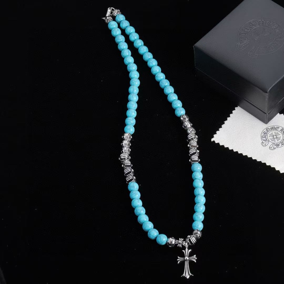 Chr0me Heartsクロスビーズネックレス【50％割引+送料無料】